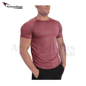 Personnalisé respirant course Fitness t-shirt entraînement Sport Gym poinçonnage microfibre t-shirt hommes Muscle Fit chemises pour hommes - Product Image 4