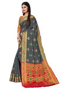 Banarasi — collection de fleurs en organza pour femmes, banarasi, design festive, pour fête et mariage, collection sari, 2021 - Product Image 3