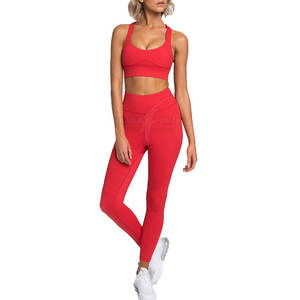Conjunto de Yoga para Mujer, Hecho a Medida, Ecológico, Impermeable, Transpirable, Color Sólido 2022 - Product Image 1