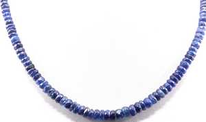 Cuentas Redondas Facetadas de Cianita Azul Natural de Buena Calidad, 1 Hebra, 4-6 mm, Grado AAA, para la Fabricación de Joyas, Venta al por Mayor - Product Image 3