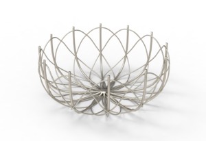 Bol à fruits décoratif de luxe Vantage Premium, en acier inoxydable perforé, style américain - Product Image 4