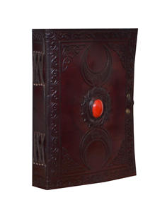 Wholesaler New Design Celtic Dream Catcher Single Orange Stone Notebook & Sketchbook Leather <b>Journal</b> - Product Image 3