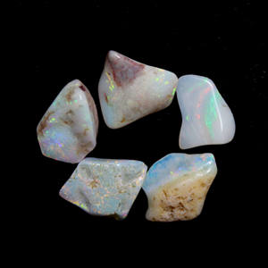 Opale australienne naturelle, forme brute lisse, pierre précieuse - Product Image 1