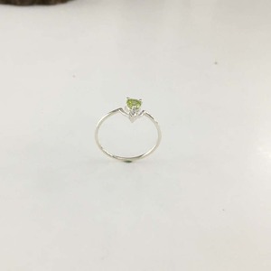 แหวนแต่งงานเงินแท้ 925 แบบสบายๆ ประดับพลอยเพอริดอทและเพชร CZ สไตล์น่ารัก ใส่สบายสำหรับงานปาร์ตี้ของผู้หญิง - Product Image 5