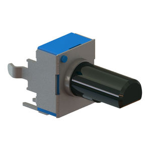 Taiwan Manufacturer of Rotary <b>Potentiometers</b> 9mm Snap-in Insulated Shaft <b>Potentiometer</b> Single/Dual - Product Image 1