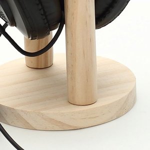 La mejor venta de soporte de auriculares de madera ecológico para escritorio y oficina en casa tamaño 130x130x280mm hecho Vietnam Logotipo de Color personalizable - Product Image 4