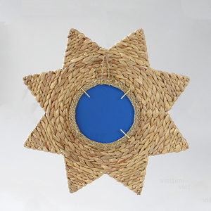 Vietrustic última decoración del hogar agua Jacinto paja espejo Babyroom espejo decorativo - Product Image 3