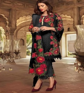 Trajes de red para damas paquistaníes e indios, traje bordado Salwar kameez, fabricante, última colección 2023 - Product Image 6