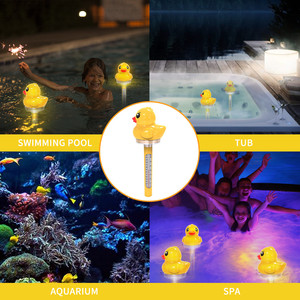 Thermomètre de <span class=keywords><strong>canard</strong></span> 2 en 1, alimenté par énergie solaire, pour étang, <span class=keywords><strong>piscine</strong></span>, thermomètres flottants - Product Image 5