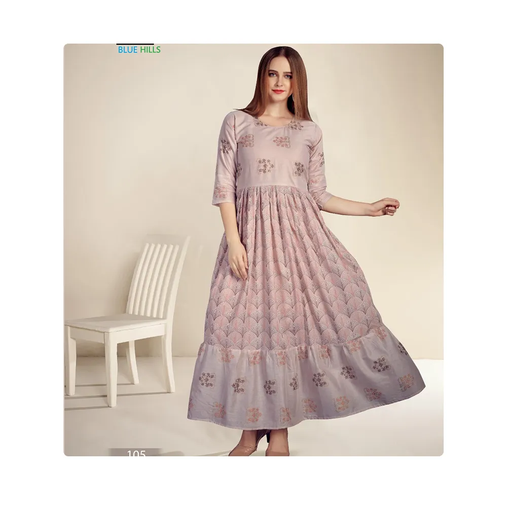 Новая дизайнерская длинная одежда Anarkali для вечеринки по самой низкой цене