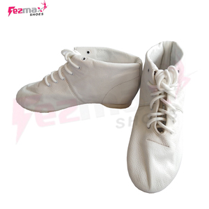 Zapatos de baile de piel de vaca auténtica, calzado de Jazz con suela dividida, sin cordones, nuevo estilo - Product Image 6