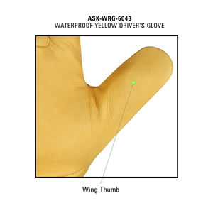 Guantes de alta resistencia Guantes de cuero resistentes al agua A prueba de espinas Resistentes a impactos para trabajos de seguridad mecánica - Product Image 6