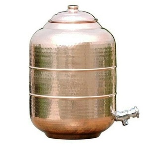 Distributeur d'eau en cuivre martelé au design fabuleux avec une qualité exclusive, distributeur d'eau de forme ronde à vendre - Product Image 6