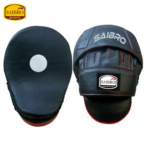 นวมเป้าชกมวยหนังวัวหนัง PU ทนทานเครื่องมือฝึกศิลปะการต่อสู้แบบมืออาชีพ - Product Image 3