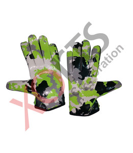 Guantes receptores de fútbol personalizados americanos adhesivos de alta calidad profesionales de fábrica desgaste rendimiento mejorado adultos jóvenes - Product Image 3