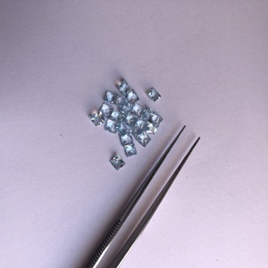 Piedra preciosa de corte princesa de Topacio azul cielo Natural de 2mm, precio de fábrica al por mayor suelto a granel, Compre Ahora del fabricante que hace joyas - Product Image 2