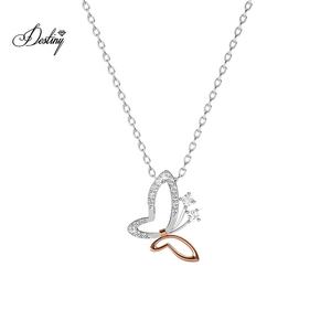 Orecchini e collana con ali di farfalla impreziositi da gioielli Daiisni con cristalli <span class=keywords><strong>Swarovski</strong></span> per donna - Product Image 3