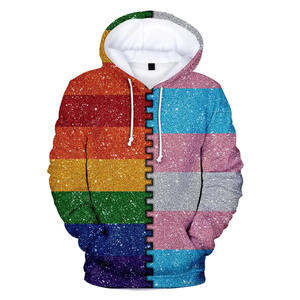 Sudadera con capucha ligera multicolor para hombre 100% poliéster Spandex gráfico colorido tinte sublimado estampado cómodo con capucha. - Product Image 5