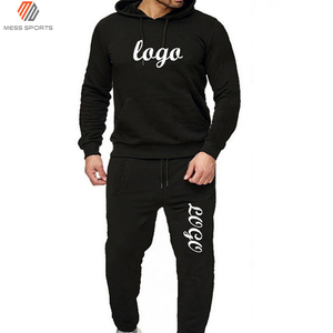 OEM Design Your Own Reversible Eco-Friendly Polyester/Cotton Fleece Custom Logo Blank Sports Men's Bulk Wholesale Tracksuit Set - Product Image 5
