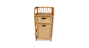 Eco Friendly Natural Rattan Storage Cabinet Handmade Wicker <b>Drawers</b> Organizer <b>Unit</b> For Living Room Bathroom Bedroom Furniture - Product Image 2