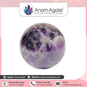 Boule d'améthyste naturelle, pierre de cristal poli de haute qualité - Product Image 2
