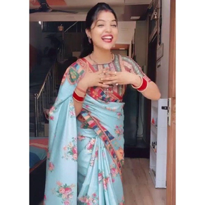 Meilleure vente — sarerie en soie du sud, vêtements de soirée, mariage indien, dernier styliste, banarasi, chemisier pour femme - Product Image 1