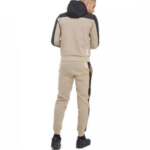 Survêtement Homme Femme XL Grande taille avec fermeture éclair Col à capuche en coton polaire super doux Logo brodé en 3D Vente en gros - Product Image 4