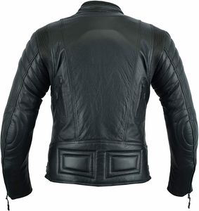 Blouson en cuir PU personnalisé pour hommes, de grande taille, pour moto - Product Image 3