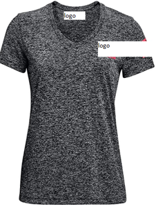 T-Shirt en coton à manches courtes et col en v pour femmes, 100%, modèle freetech, avec fermeture importée et lavage à Machine, expédié du Bangladesh - Product Image 5