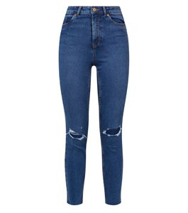 Women's Plus Size Casual Straight Jeans Mid Bleach <b>Wash</b> Eco-Friendly Spandex Plaid Full Length OEM Autumn Breathable Waist - Product Image 5