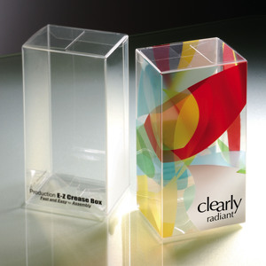 Recycled & post-consumer content Clear box plastic high quality packaging box with offset printing silkscreen and foil stamping