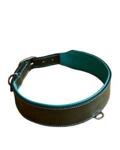 แฮนด์เมดพรีเมี่ยมที่มีคุณภาพหนังที่เรียบง่ายคลาสสิกนุ่มเบาะปลอกคอสุนัขขายส่งผู้ผลิต Oem/odm ได้รับการยอมรับ - Product Image 1