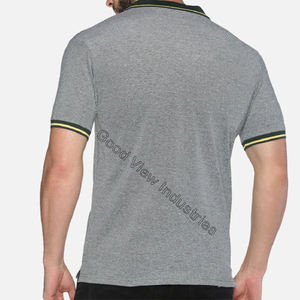 Polo informal liso con logotipo personalizado para hombre, camisa de alta calidad, venta al por mayor - Product Image 3