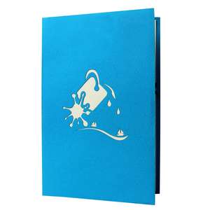 Cartes de vœux pop-up 3D personnalisées Ocean Island View pour les entreprises et la boutique de cadeaux en vrac - Product Image 4