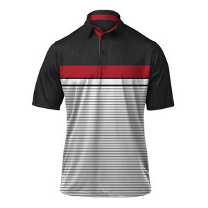 Best Polyester Cotton Henry Collar With Round neck Stylish Short-Sleeved Men's Polo T-Shirt - Product Image 3