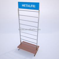 Support de papier peint en bois pour magasin de détail, présentoir de rouleaux de papier peint sur pied
