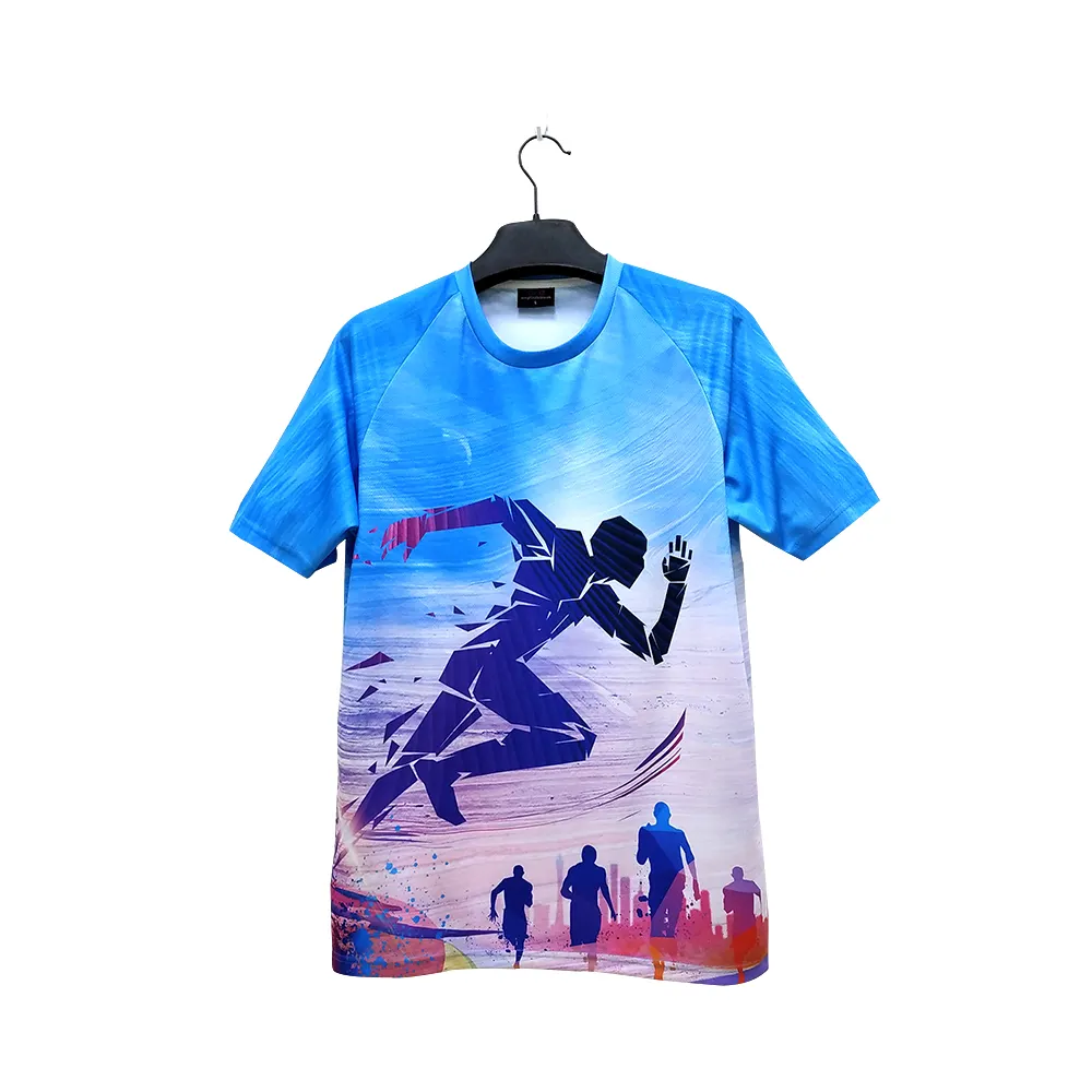 2019 100% Polyester Cool Quick Dry Marathon Tshirt, Running T-shirt Sublimation T-shirt