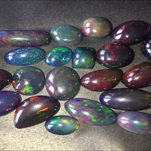 Gema suelta de ópalo negro - Product Image 4