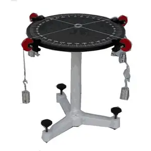 Force Table Extra dickes Aluminium, das Newtons erstes Gesetz mit Riemens ch eiben und Gewichten zeigt