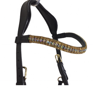 Brida de Cuero Borgoña Premium de Alta Calidad, Acolchada y Personalizada, con Diadema de Alta Calidad para Montar a Caballo - Product Image 2