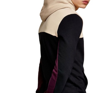 100% coton décontracté uni teint sweats à capuche pour hommes automne couleur bloc impression mode - Product Image 4