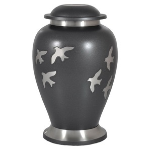 โกศแกะสลักสไตล์อเมริกันสำหรับเถ้ากระดูกของมนุษย์ทำจากทองเหลืองขัดเงาและขี้เถ้าจากอินเดียโดยสัจพจน์ตกแต่งบ้าน - Product Image 3