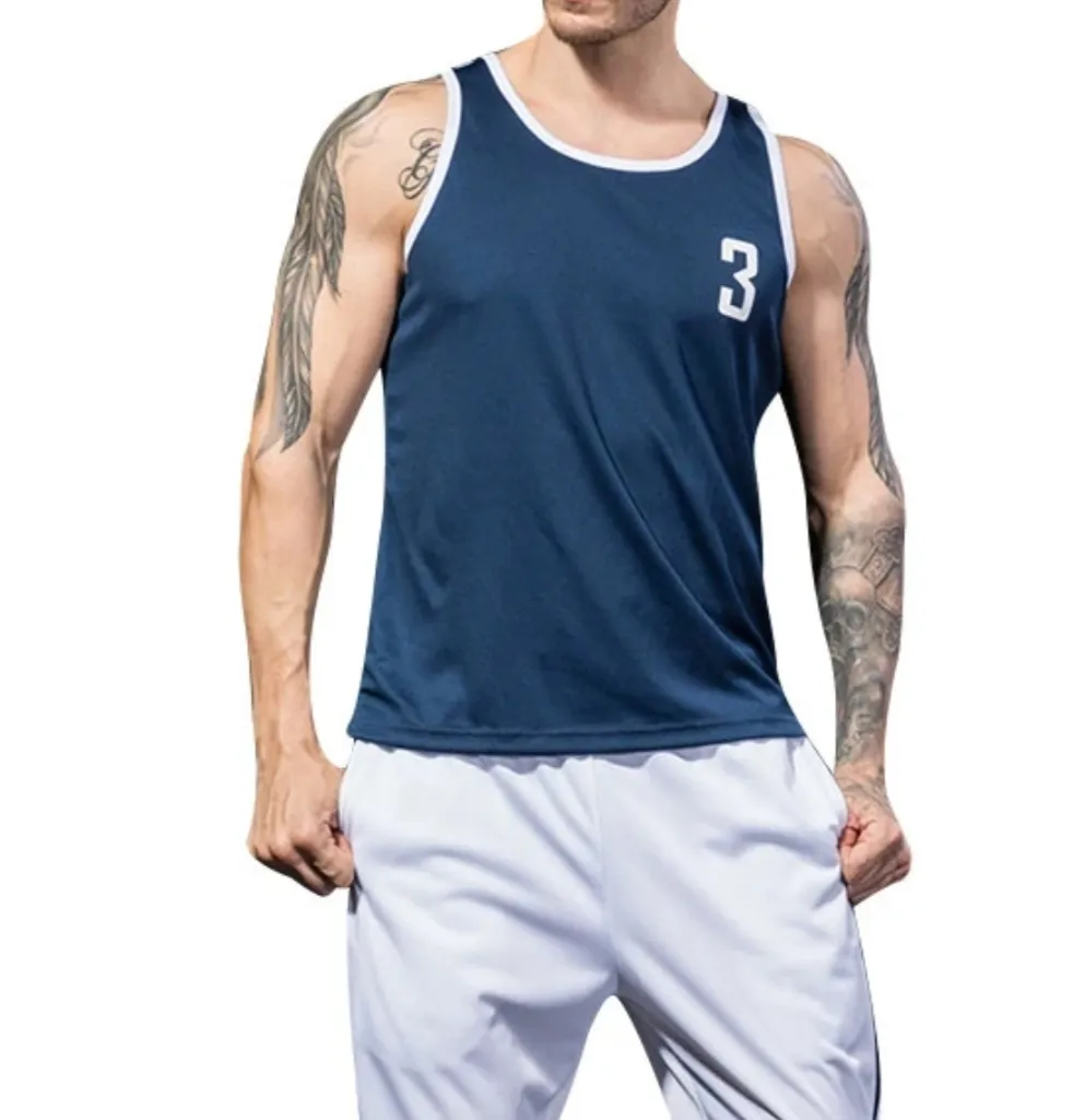 Hızlı teslimat özel logo adam spor giyim % 95% pamuk % 5% spandex spor tank top kolsuz yelek bangladeş