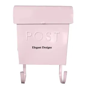 rosa pulverbeschichtete verzinkte Postbox wandmontage wandmontage handgefertigte Post-Postbox beste Qualität erschwingliche Eisen-Postbox