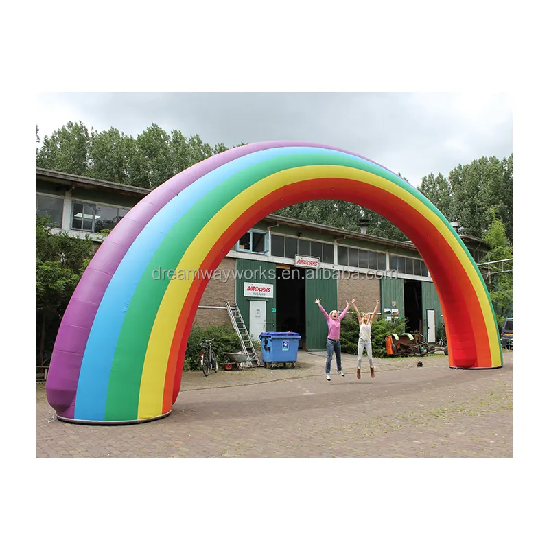 Arco-íris inflável arco-íris, balão arco-íris para eventos, venda quente, 2022