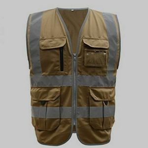 Gilet de sécurité de couleur bleue avec réflecteur - Product Image 1