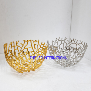 Tazón Decorativo para Mesa de Comedor, Diseño Creativo, Tazón Grande para Frutas, Tazón Ovalado de Aluminio de Buena Calidad - Product Image 2