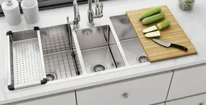 Kitchen Sink Design Sinks Protector Stainless Steel Kitchen Bottom Protector Grid Rack For The Sink