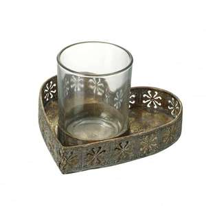 Soporte para luz de té, alambre de hierro, pájaro oxidado y Nido de Pájaro - Product Image 6