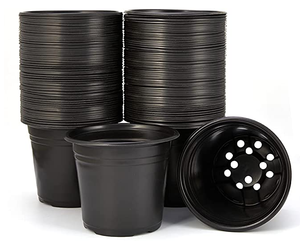 Small And Big Sizes Plastic Plant Pots Flower Containers For Seeding Starting Planter Pots For Garden Office Restaurant